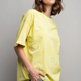 Lemon All Smiles Washed Tee
