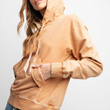 Chai Washed Hoodie with Pocket Flap