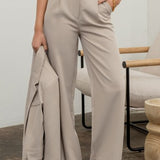 High Waisted Wide Leg Pant
