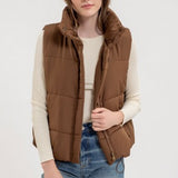 Zip Up Puffer Vest