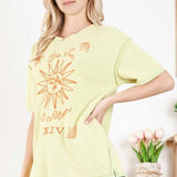 Green Sun & Moon Thermal Tee