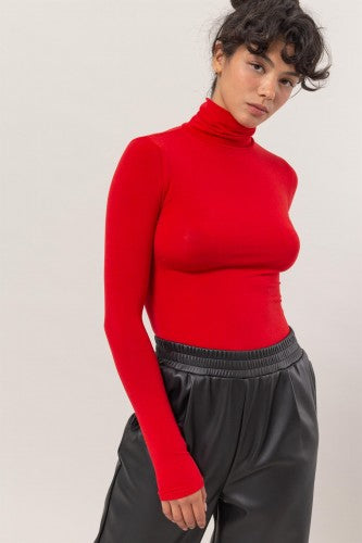 Turtleneck Essential Long Sleeve Layering Top
