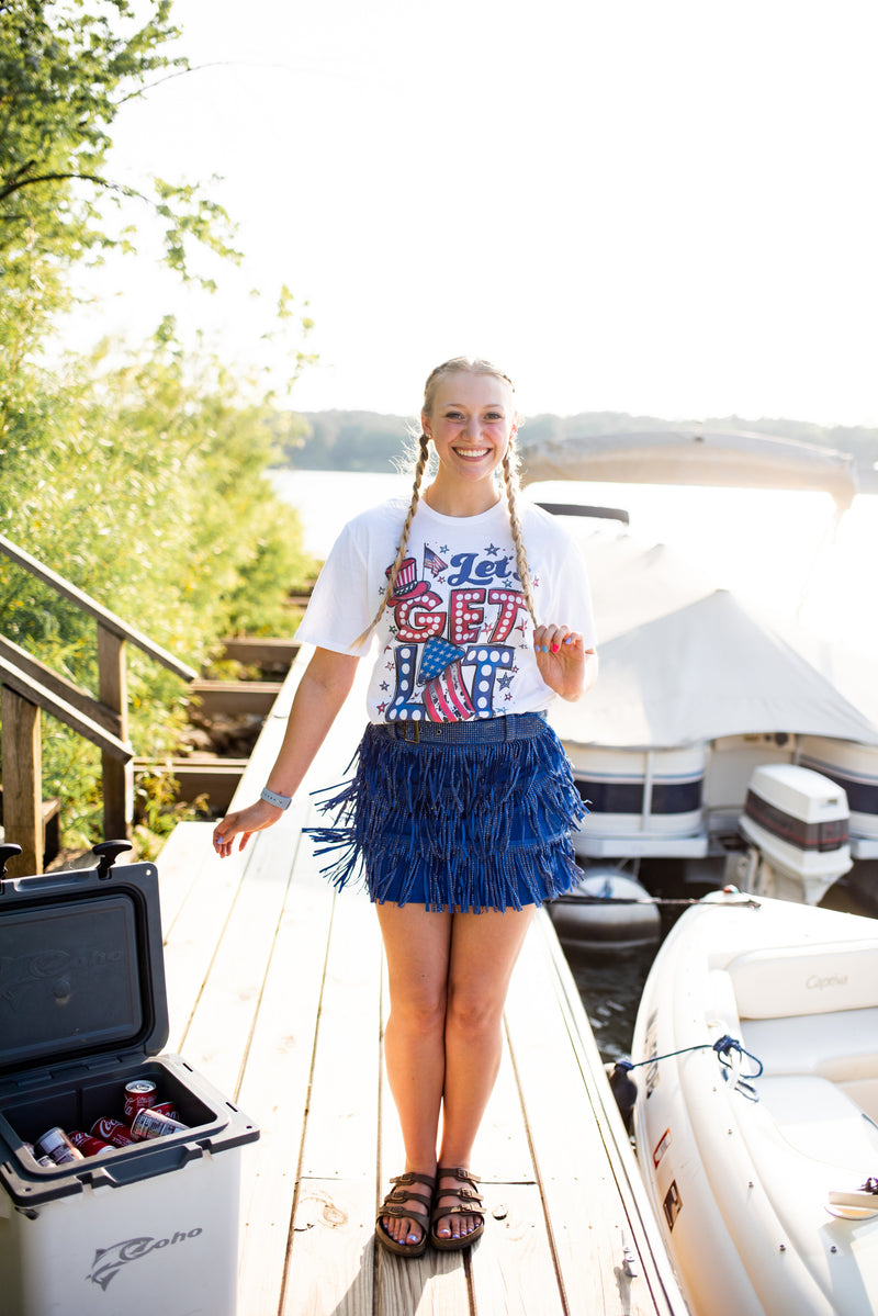 Royal Rhinestone Diva Shorts
