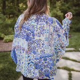 Blue Mix Print L/S Bodysuit