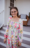 Retro Whimsy Bold Floral Dress