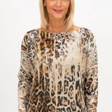 LEOPARD PRINT BATWING
