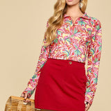 Mix Print Marina 1/4 Zip On The Go
