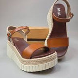 Yanis | Tan Wedge Sandal