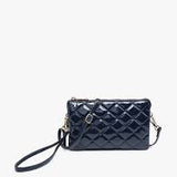 Riley Vegan High Gloss Quilted Crossbody