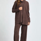 Cozy Chocolate Cowl Neck Set | Sold as Set