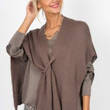 LOOP FRONT KNIT COVER UP SWEATER