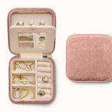 SQUARE VELVET JEWLERY BOX