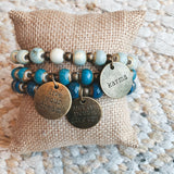 Clay Sayings Mixed Bracelet