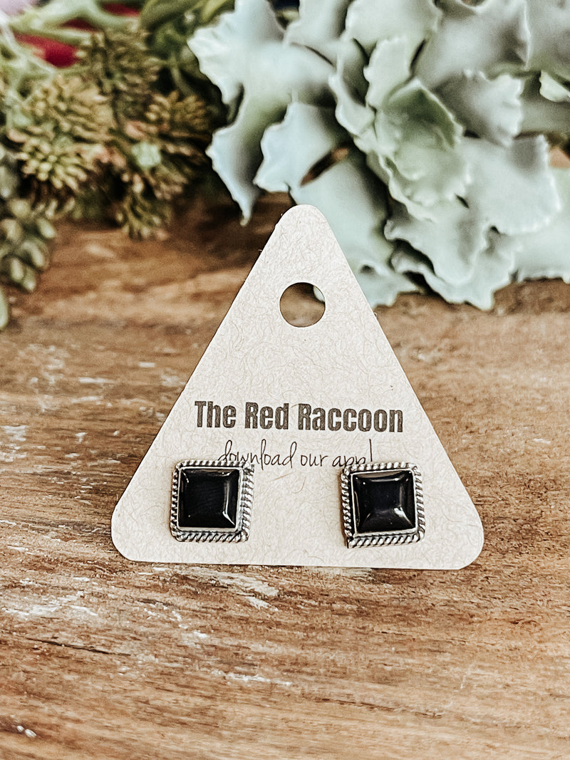 Onyx Square Stud
