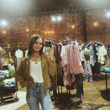 Cropped Fringe Suede Jacket