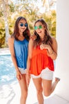 Babydoll Knit Spaghetti Strap Tank