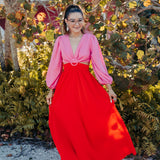 Pink + Red Resort Life Dress