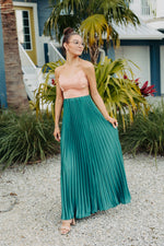 At The Resort Salmon + Green Dress