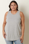 Rib Knit Round Neck Tank