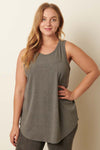Rib Knit Round Neck Tank