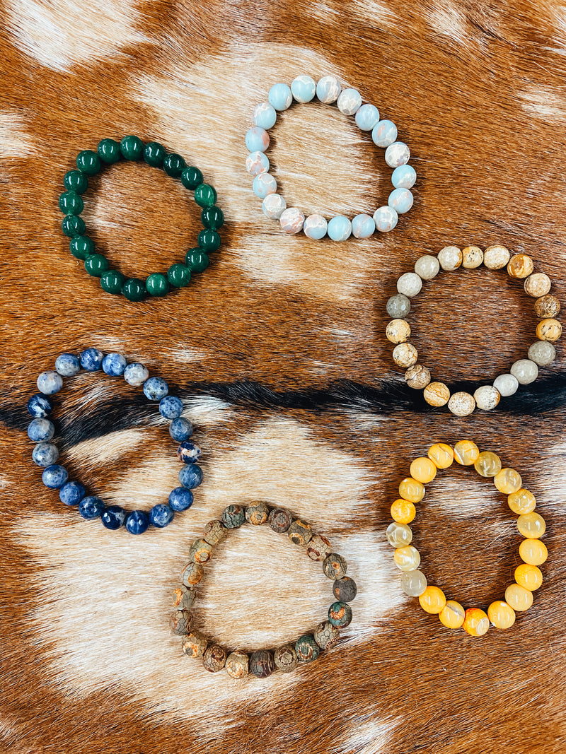 Beaded Round Stretch Bracelet