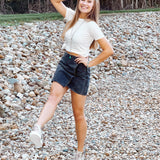 Ivory Round Neck Tee