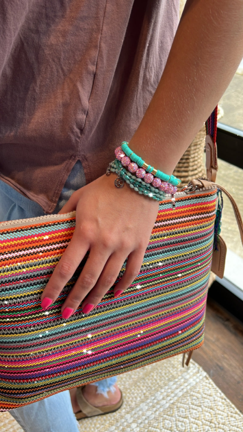Turquoise Emily Disk Beaded Bracelet