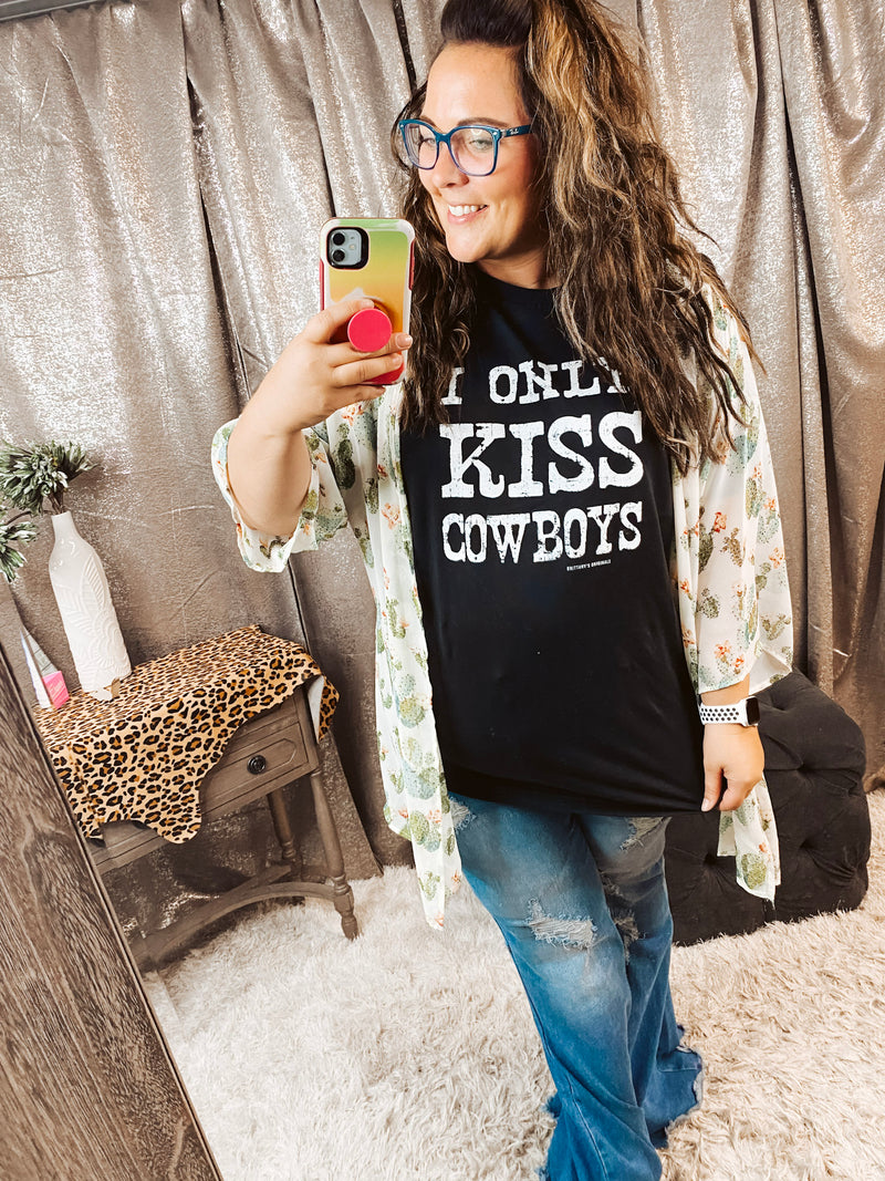 Only Kiss Cowboys Tee