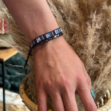 AF Black Larkin Chain Link Cuff Bracelet