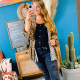 Black Rib Knit Tank with Buttons