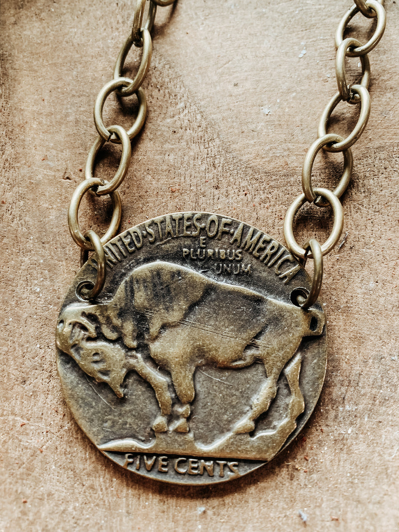 Liberty Buffalo Necklace
