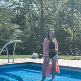 Black Solid Halter Tank Swimwear