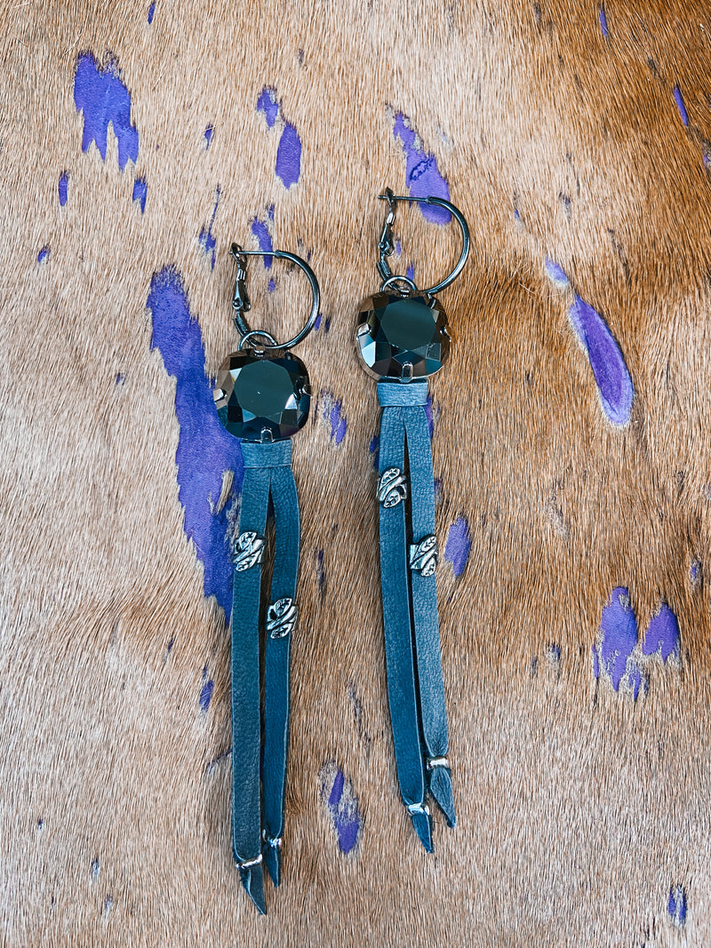 Embellished Fringe Earring