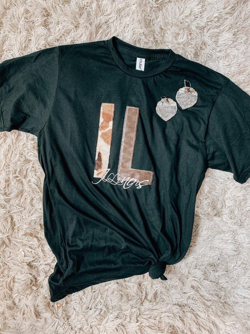 Illinois Cowhide Tee