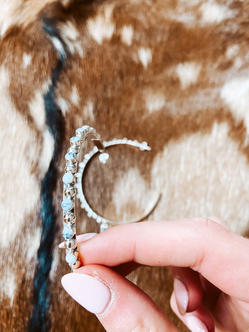 Howlite XL Hoop
