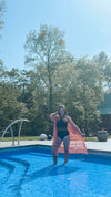 Black Solid Halter Tank Swimwear