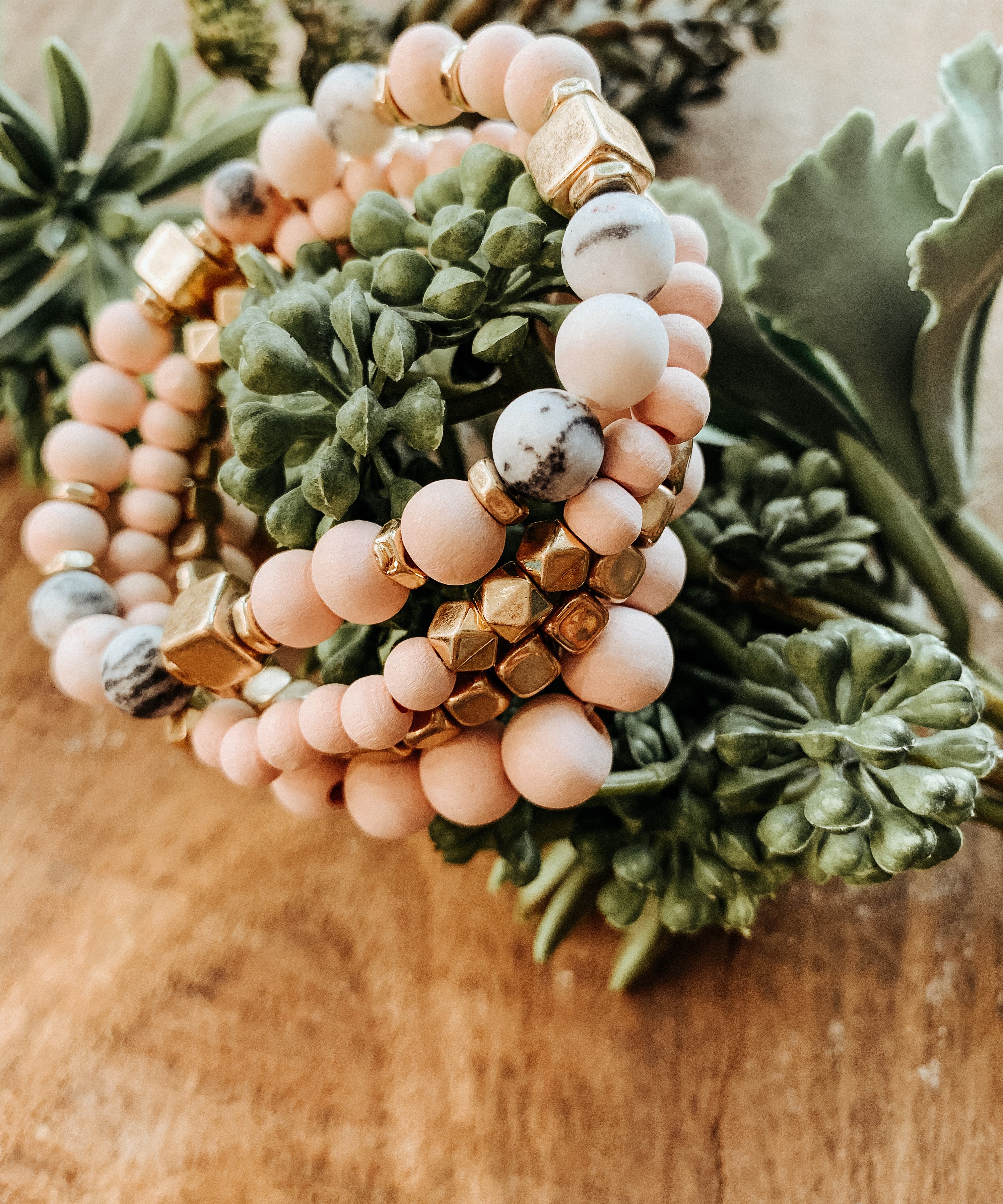Semi Precious Bracelet Set