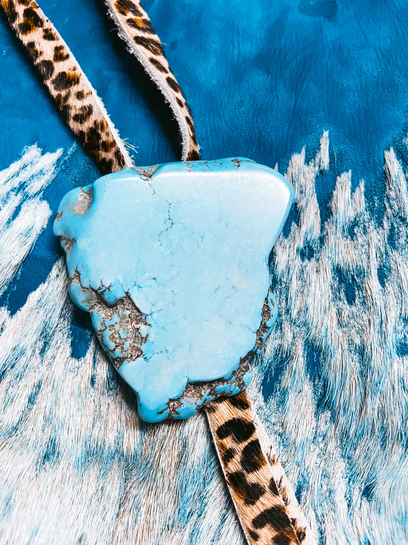 Turq. Slab Necklace