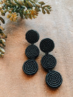 Round Seed Bead Dangle Earring