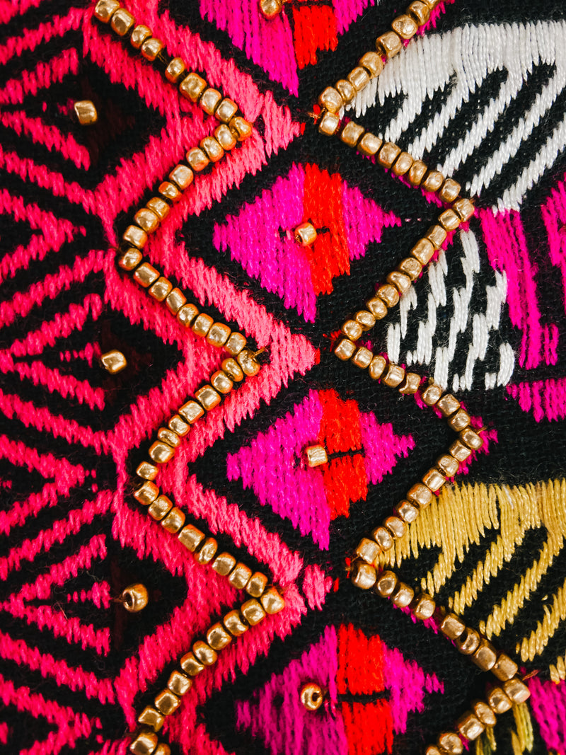 Pink Beaded Bag