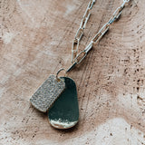 Gold Mini Paperclip Tag Collection Necklace