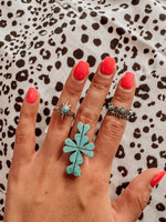 Turquoise Star Ring