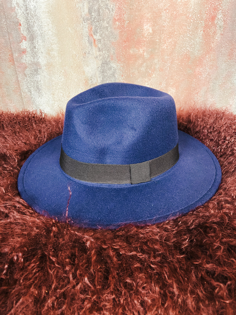 Navy Rancher Felt Hat