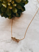 MAMA Block Necklace