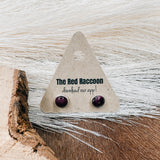 Purple Spiny Oyster Post Earring
