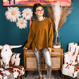 Silver Snake Foil Leggings