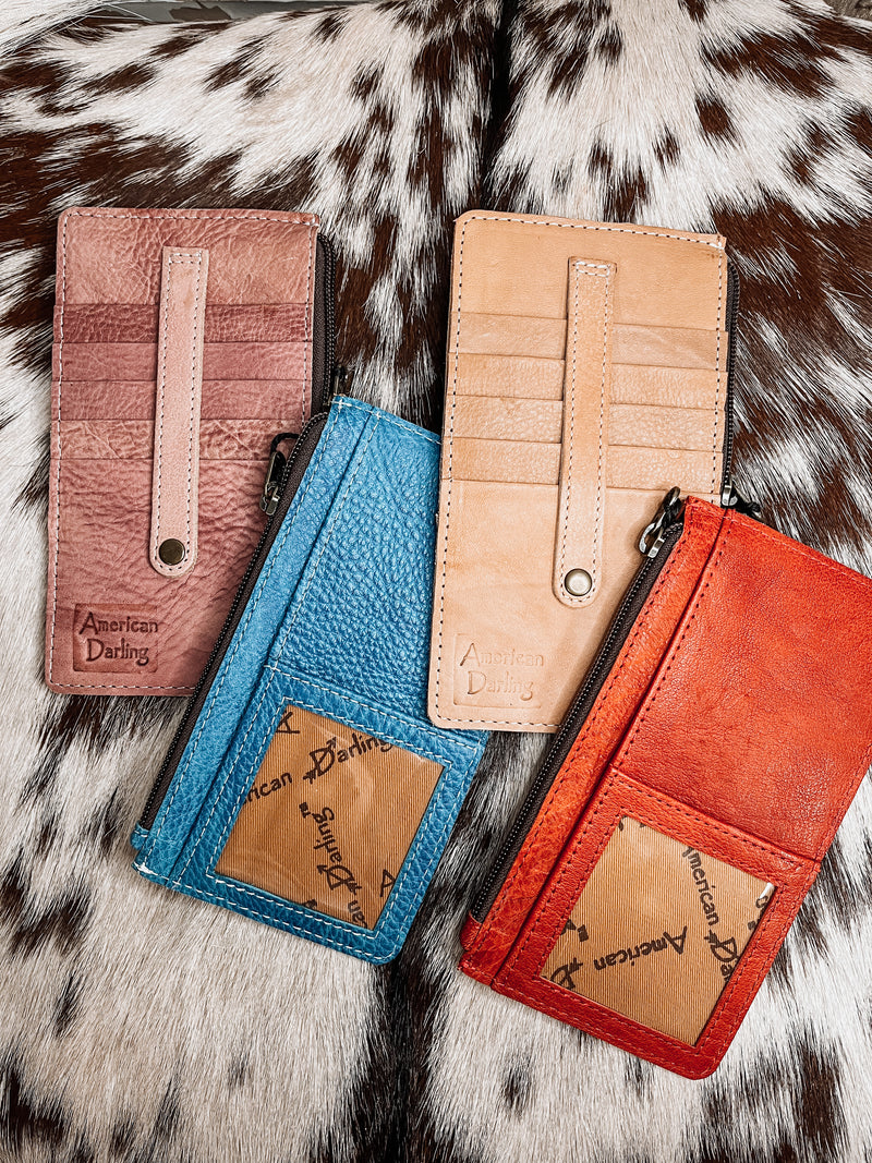 Travel Time Leather Card Wallet