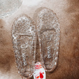 Heart Jelly Slip On Pink