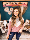 Animal Print Colorblock L/S Top