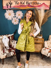 Green Chic Puffer Vest